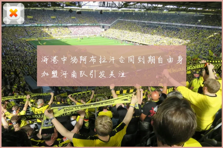 海港中场阿布拉汗合同到期自由身加盟河南队引发关注
